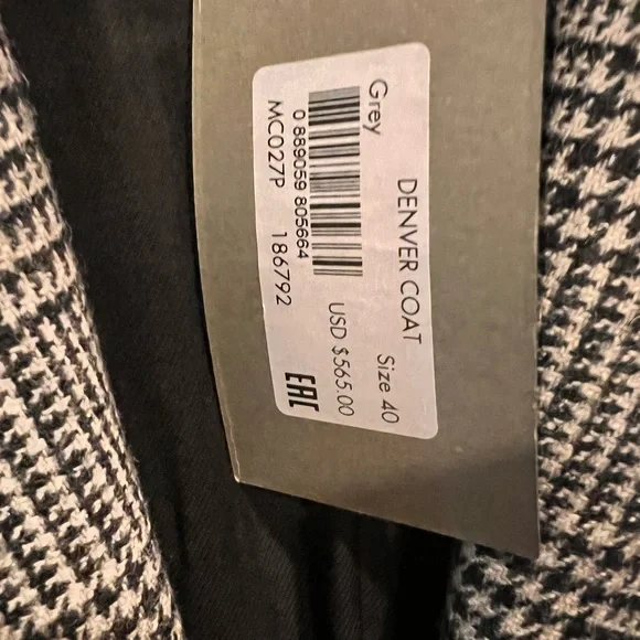 NEW with TAGS!!! All saints black and white trench-coat
